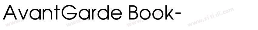 AvantGarde Book字体转换